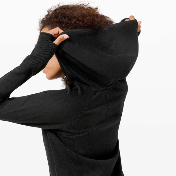 lululemon Black Sit In Lotus Hoodie Sweater size 4 - Picture 5 of 13